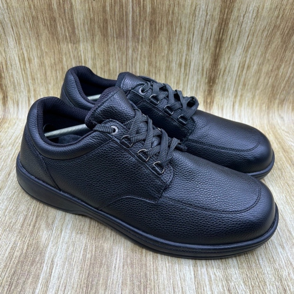 Orthofeet 410 Avery Island Men's Size 13 EE Wide Black Walking Shoes Orthopedic